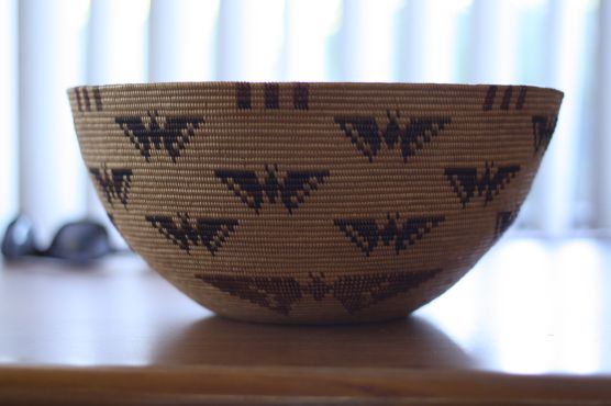 The butterfly basket woven by Rosie Marcus Hicks
